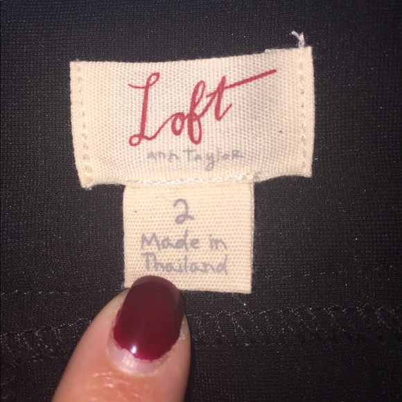 ANN TAYLOR LOFT PENCIL SKIRT w/ LACE OVERLAY- EUC - Picture 4 of 8